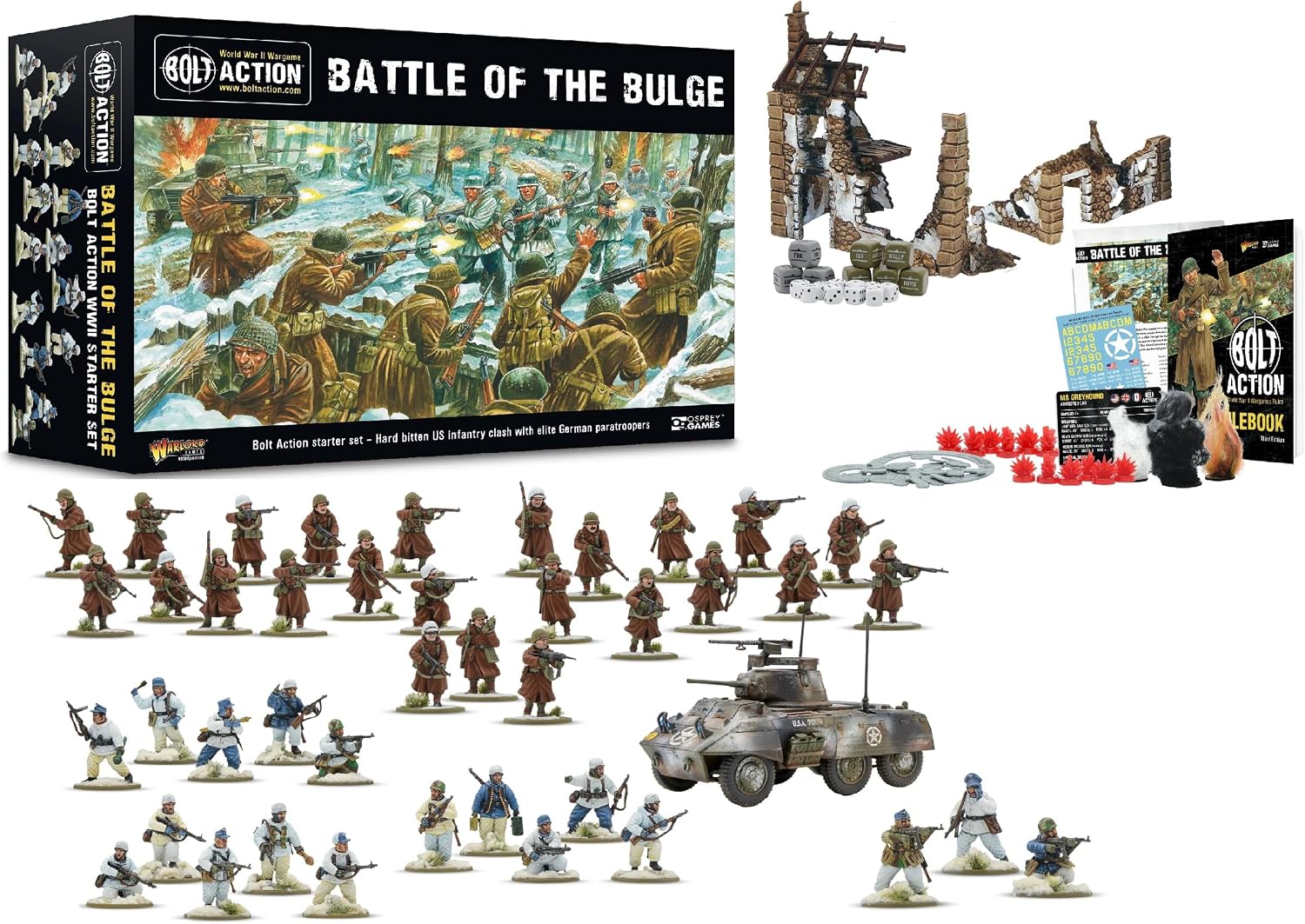 Detalle de Warlord Bolt Action Battle of the Bulge Starter Set — WWII wargame 🎲