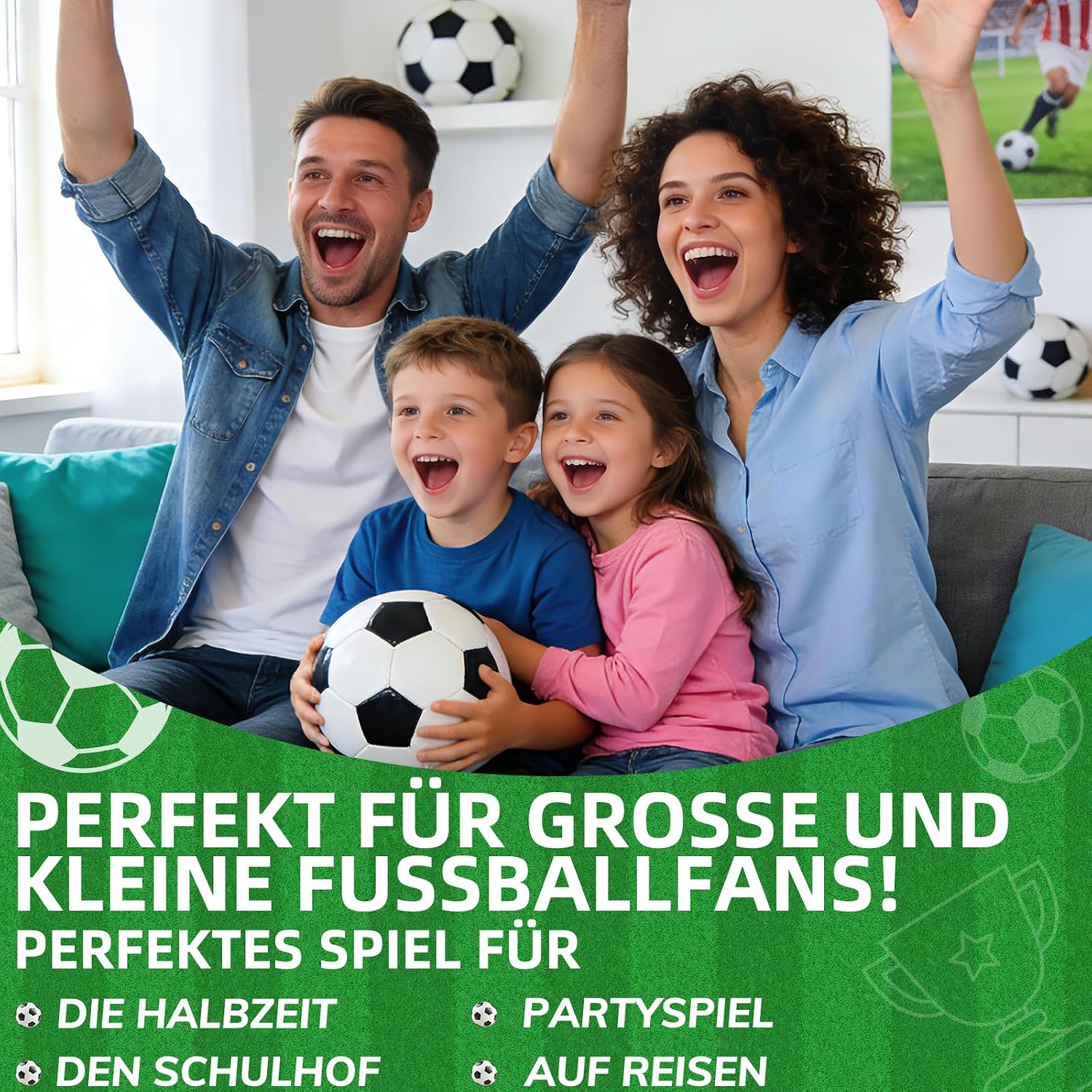 Detalle 2 de PATRICHOR Stadt Land Fußball Edition 2026 – Spiel für Jungen, Teenager und Familien