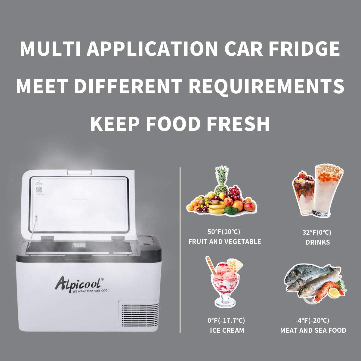 Thumbnail 3 de Alpicool K25 25L car fridge freezer −20℃ to 20℃