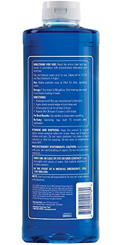 Detalle de Clorox Pool&Spa Swimming Pool Super Water Clarifier, 1 Quart