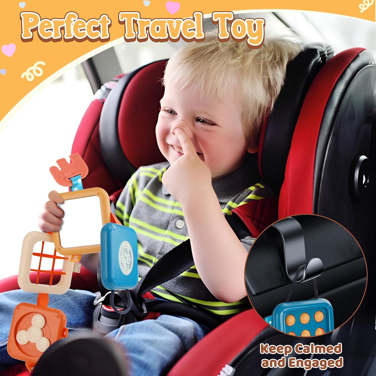 Detalle de ZCOINS opvouwbare activiteitenkubus voor baby’s met 8 interactieve activiteiten