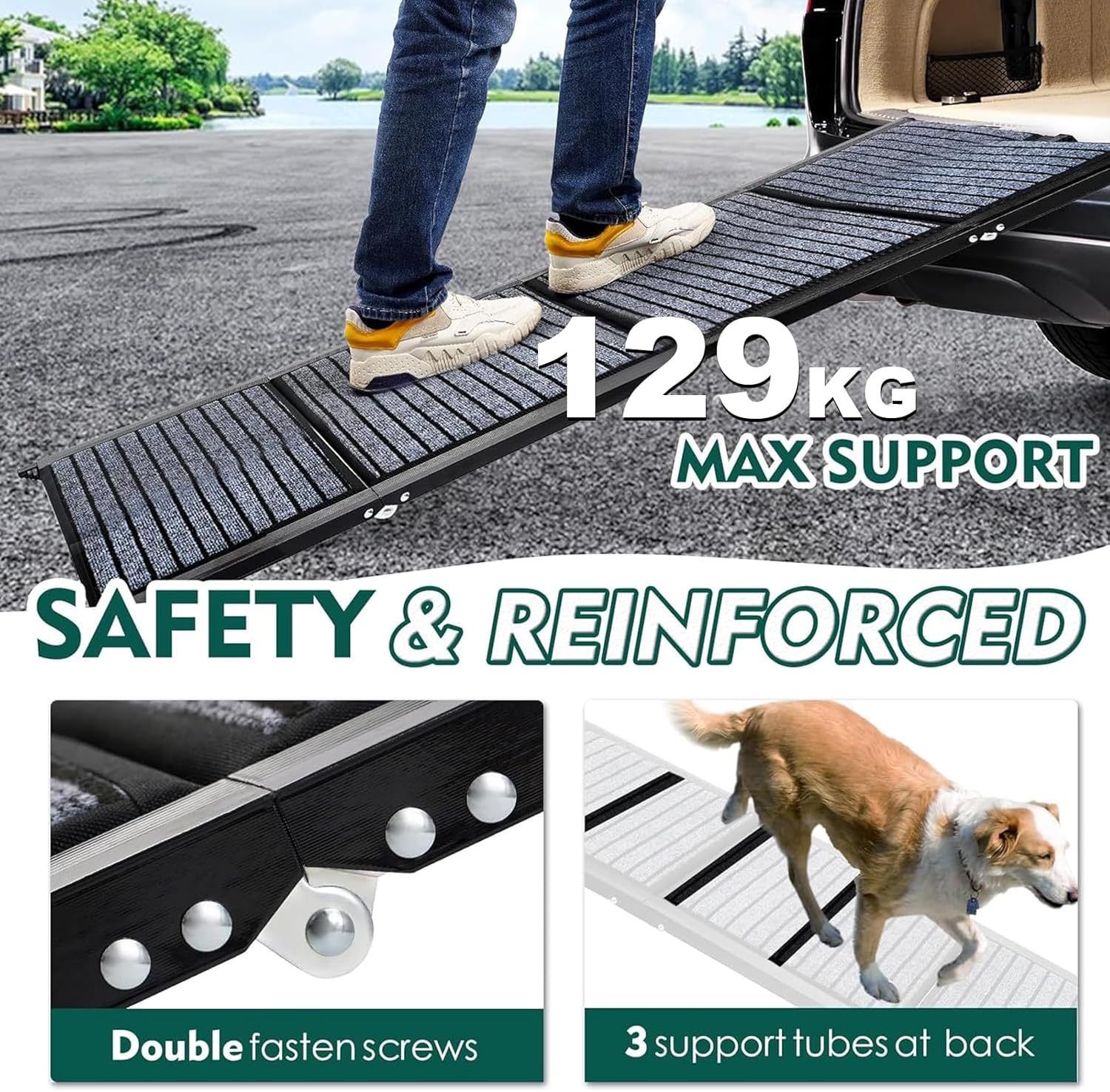 Detalle 2 de Snagle Paw Longest 180cm dog ramp for large dogs