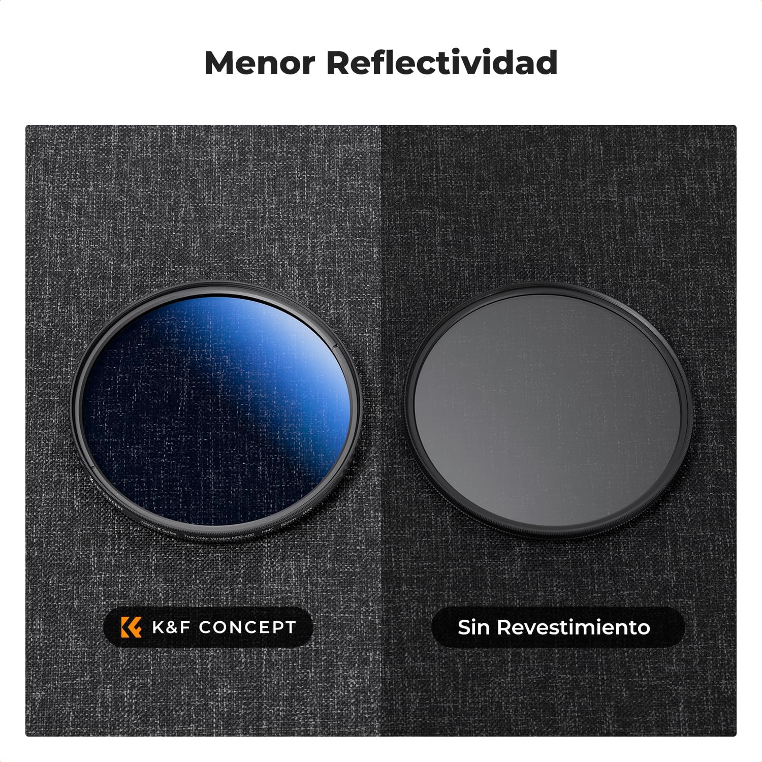 Thumbnail 5 de K&F CONCEPT Nano-Klear ND Variable 37mm 1-9 stops
