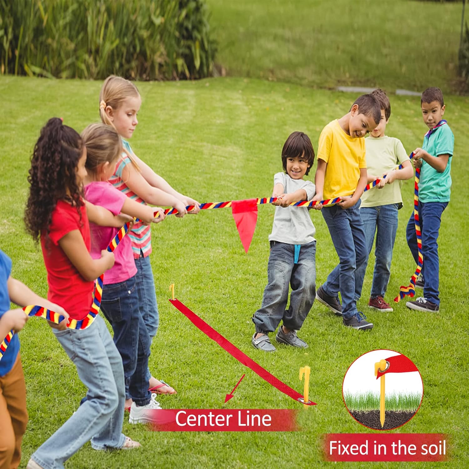 Thumbnail 6 de WYRJXYB 40ft Tug of War Rope – Outdoor Family Field Day Kit