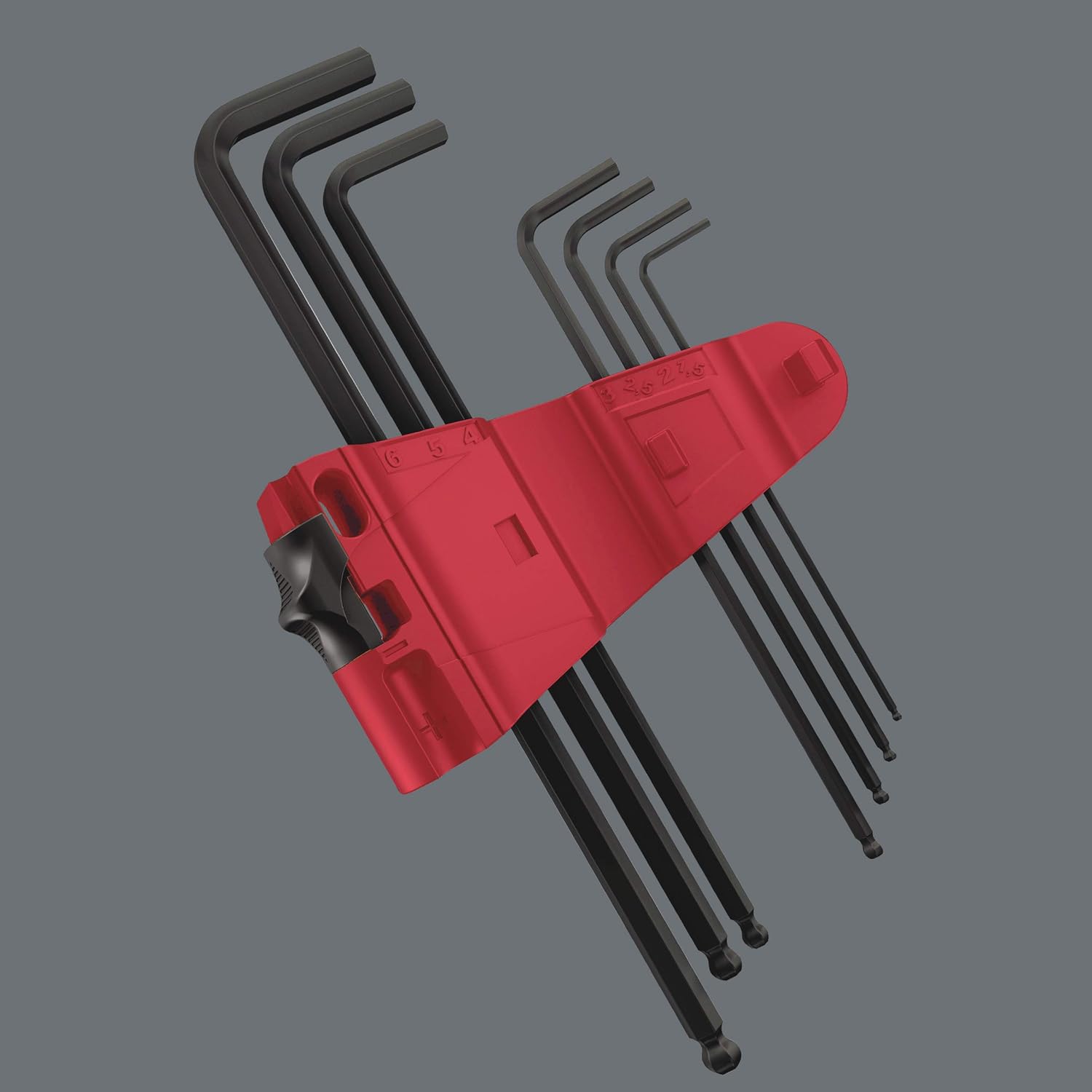Thumbnail 2 de Wera 950 PKL/9 BM N Hex-Plus Ball-end BlackLaser L-key set (9pc)