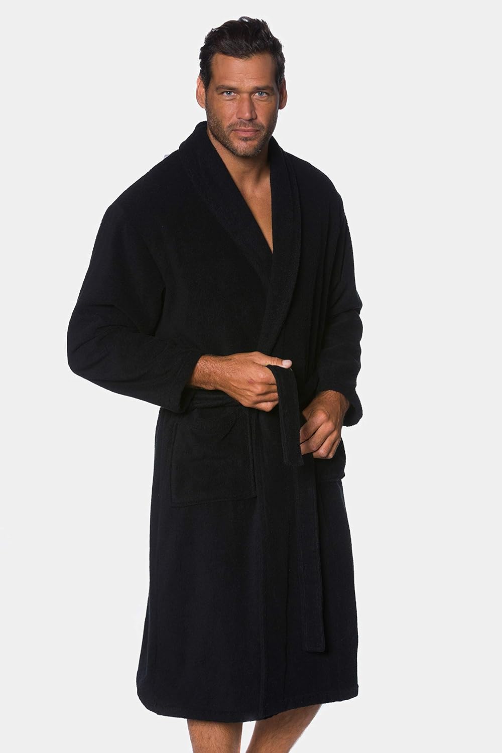 Thumbnail 4 de JP 1880 Peignoir pour Hommes Grandes Tailles L-8XL en Tissu Éponge avec Col Châle – Collection Homewear