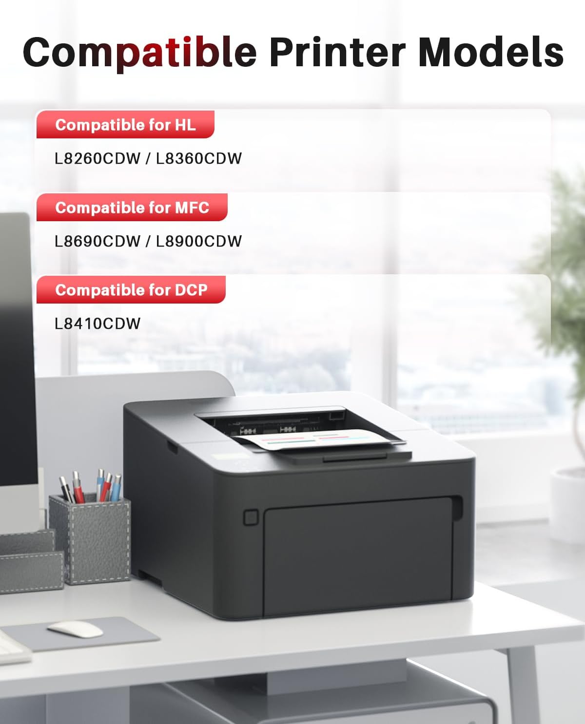 Detalle 2 de Halloya TN423/TN421 Pack de Cartuchos de Tóner para Brother 🖨