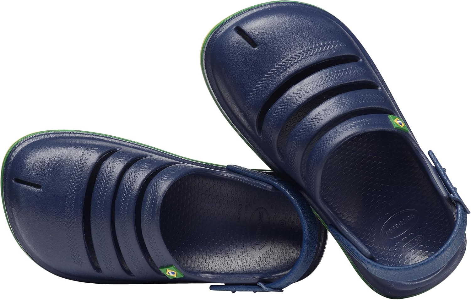 Thumbnail 2 de Havaianas Kids Clog Brasil in blu navy: zoccoli unisex per bambini e ragazzi