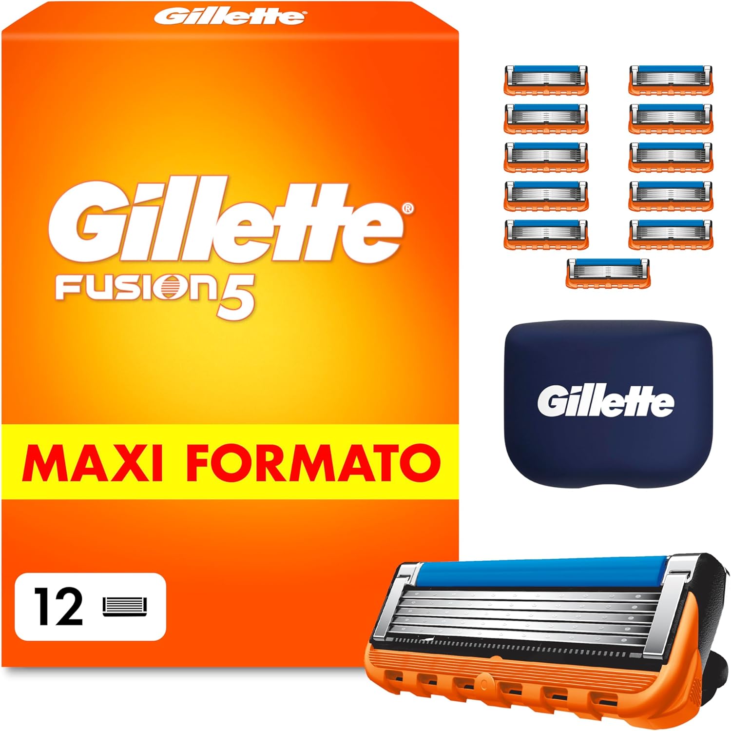 Detalle de Gillette Fusion5 12 lamette di ricambio per rasoio