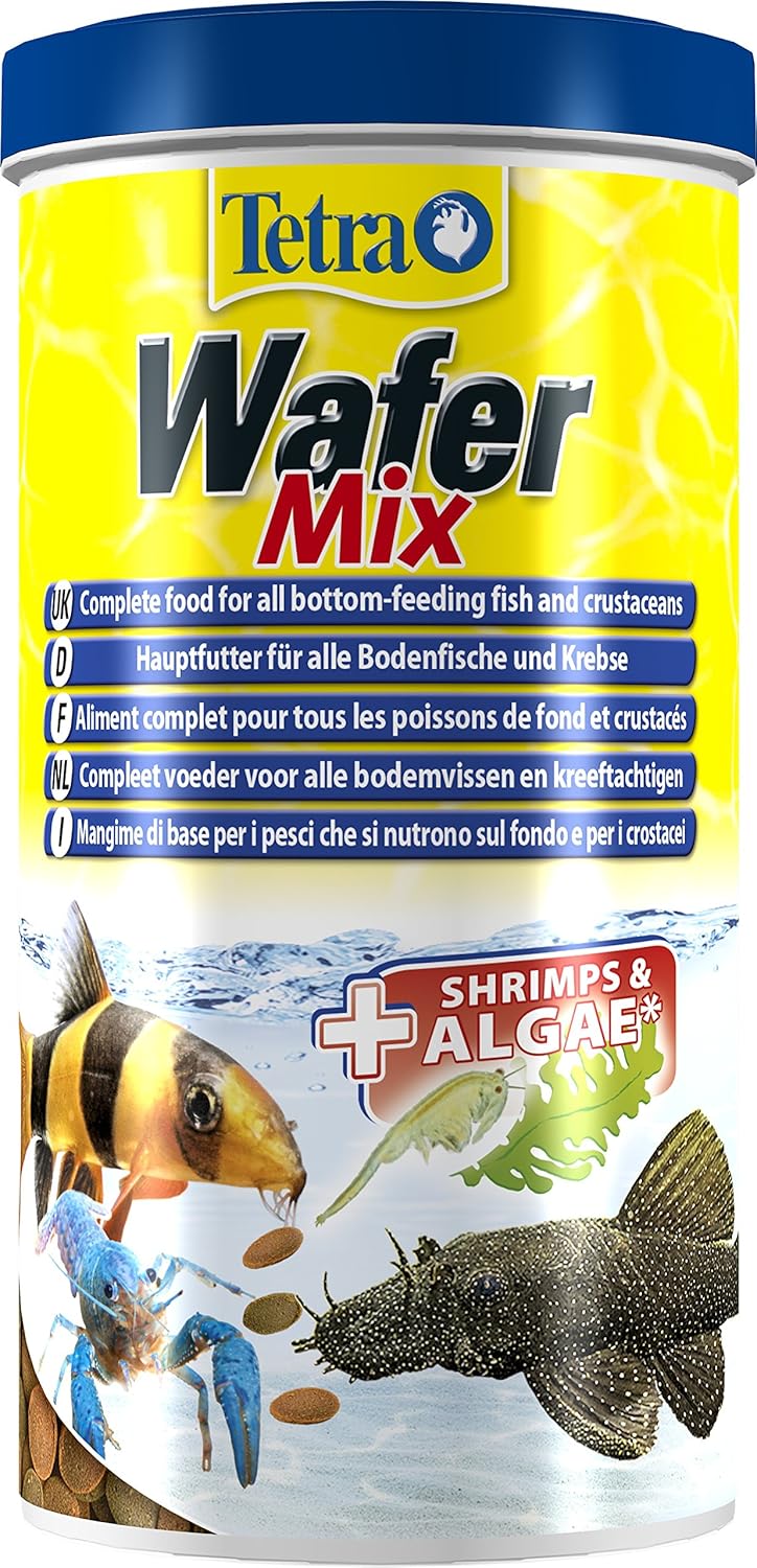 Tetra Wafer Mix Aliment Complet pour Poisson de Fond et Crustacé Multicolore, 1L