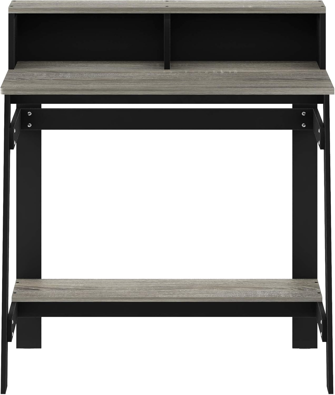 Detalle de Furinno Simplistic A-Frame computer desk in Black & French Oak
