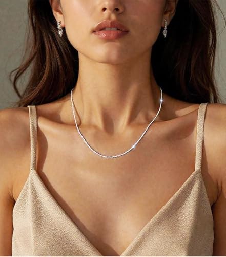 Detalle de Rajputana catena da donna in argento 925, maglia a spirale e chiusura a moschettone