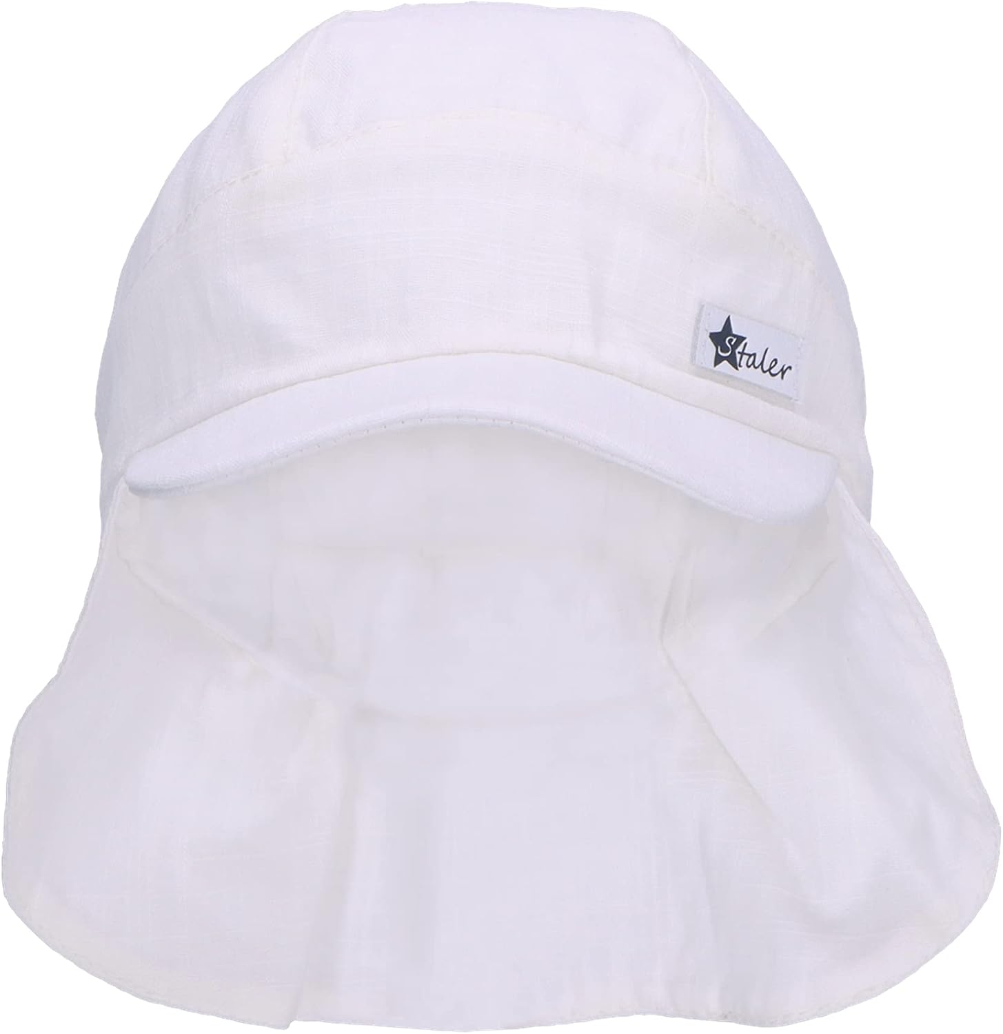 Detalle 2 de Sterntaler Baby Schirmmütze unisex mit Nackenschutz in Leinenoptik