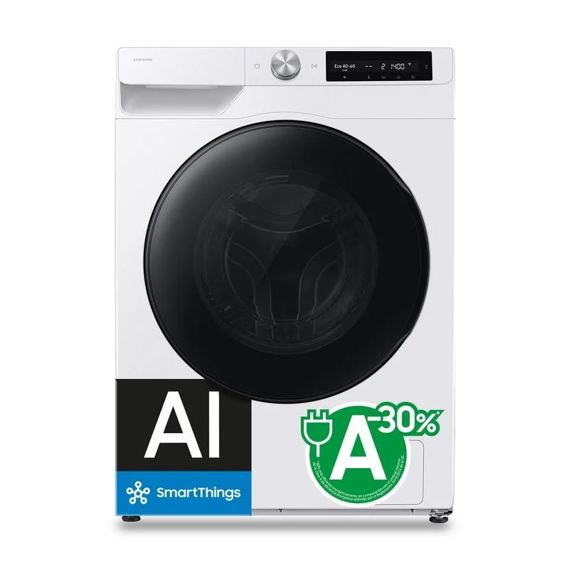 Detalle de Lavasecadora Samsung 9 kg D WD90HG6U94BEU3 con autodosificación y AI Wash