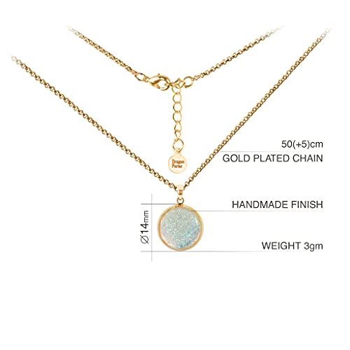 Detalle de Dragon Porter Colgante Ajustable | Collar Elegante Clásico Glamour para Mujer