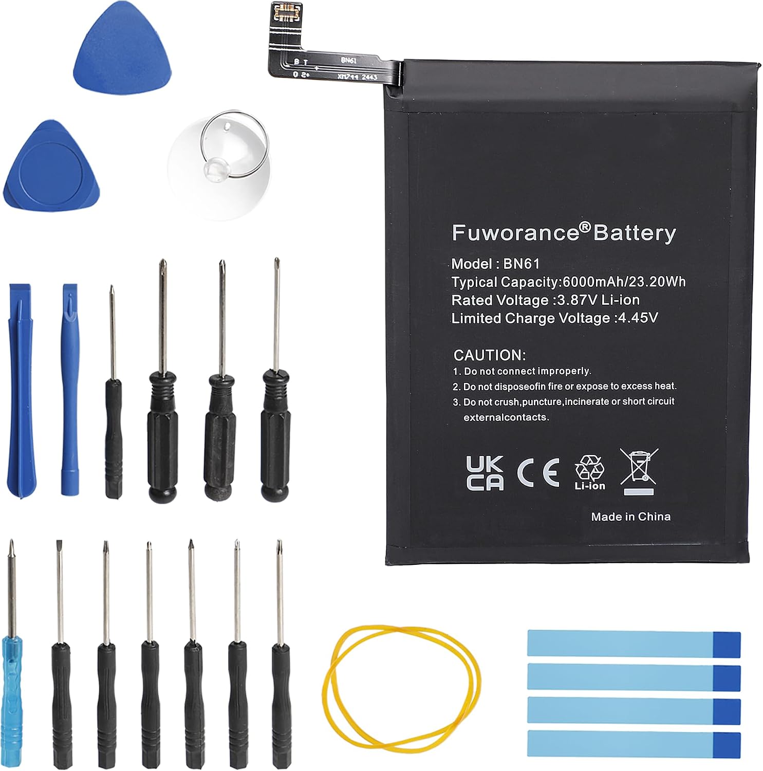 Detalle de Fuworance 6000mAh BN61 Replacement Battery for Xiaomi Poco X3