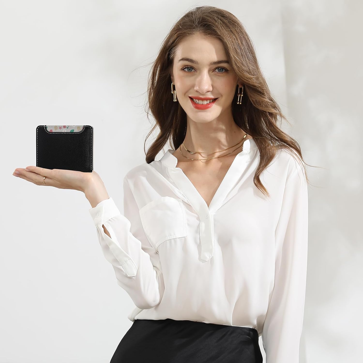 Thumbnail 6 de Pomelo Best Womens Wallet Soft Small Coin Purse with RFID Blocking and Zipper Pocket