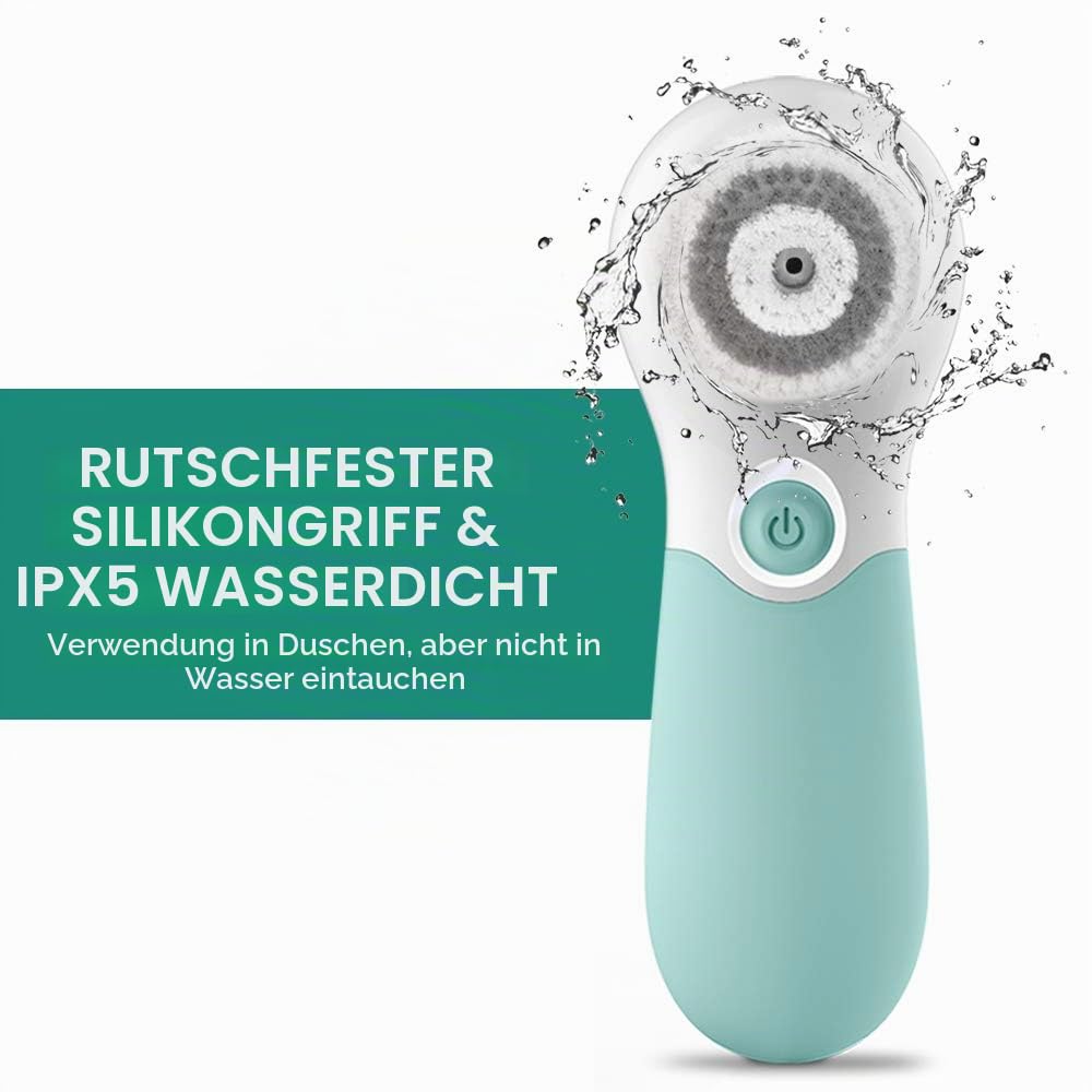 Thumbnail 4 de TOUCHBeauty 3 in 1 Elektrische Gesichtsreinigungsbürste – 360° Drehung, 3 Bürstenköpfe, IPX5