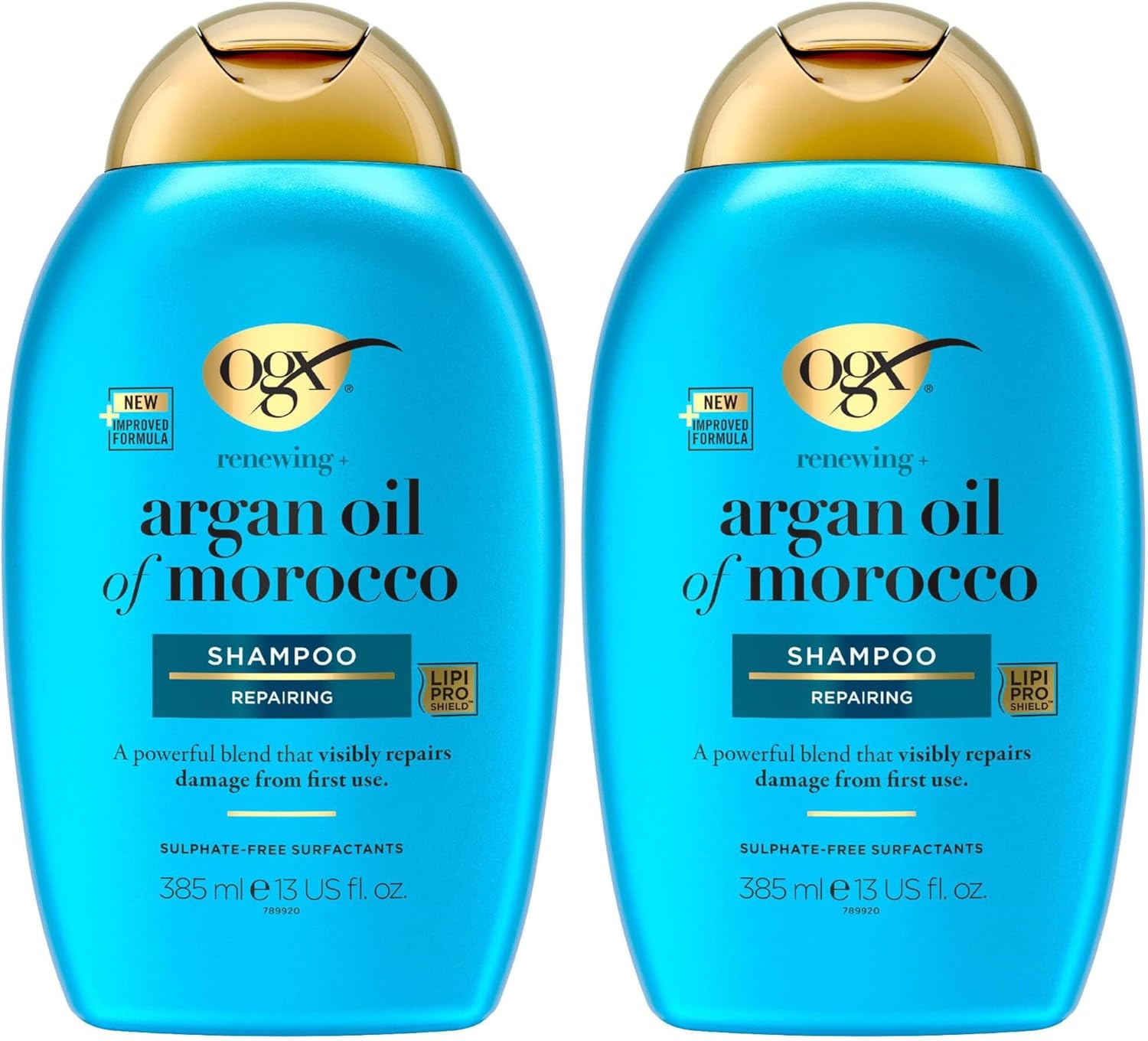 Detalle 2 de OGX Coffret Soin Cheveux Huile d'Argan du Maroc (Shampooing + Après-Shampooing + Masque) – Lot de 2 pour cheveux secs et abîmés