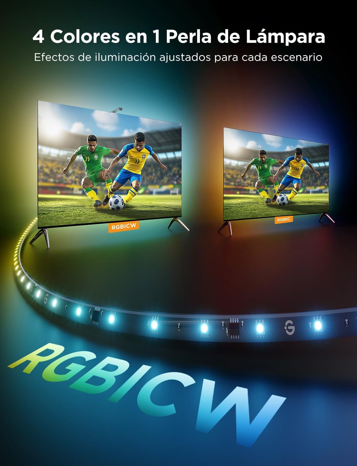 Thumbnail 3 de Govee TV Backlight 3 Lite 🌈 Retroiluminación LED para TV de 40-50"