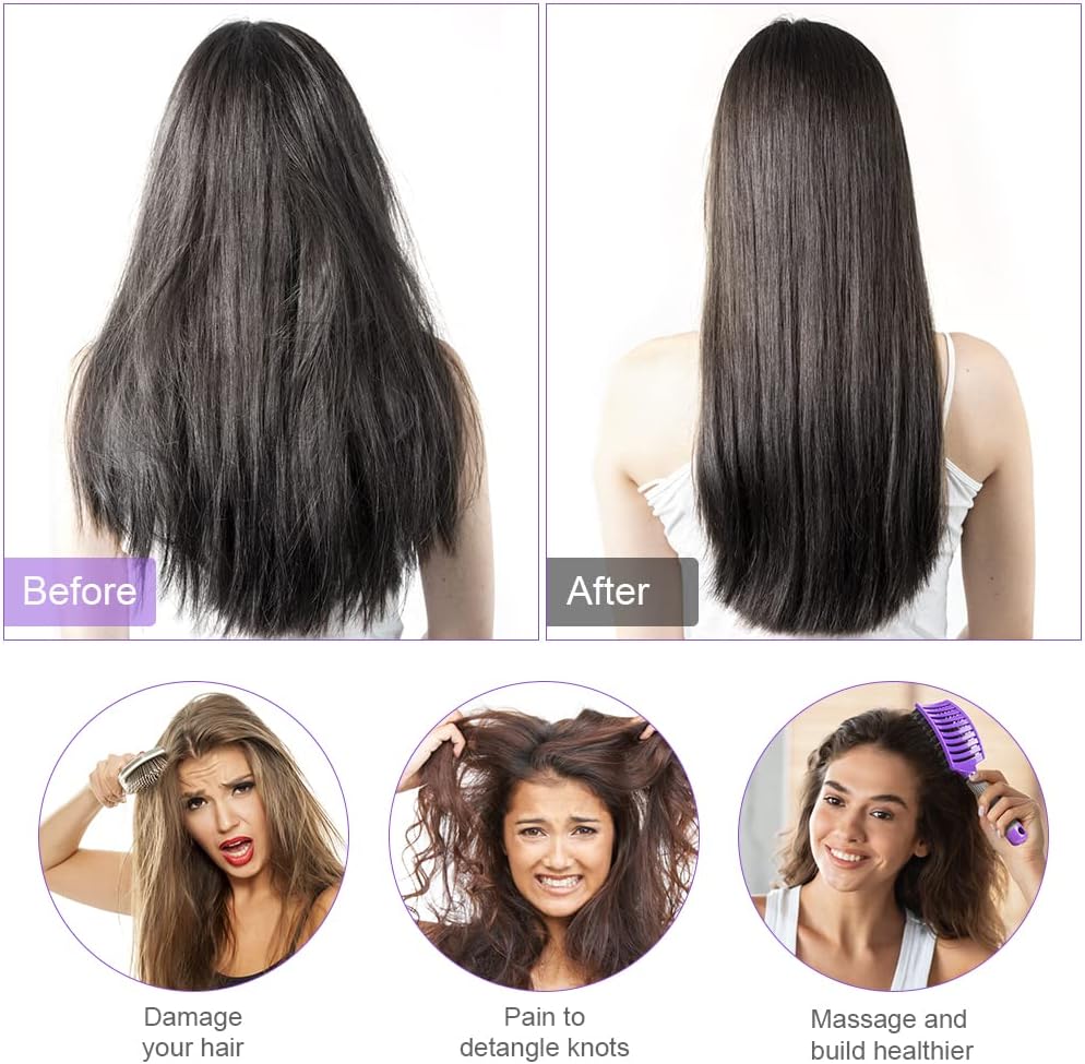 Thumbnail 4 de URAQT Spazzola per Capelli Curva con setole di Cinghiale – Prestazioni delicate e styling versatile