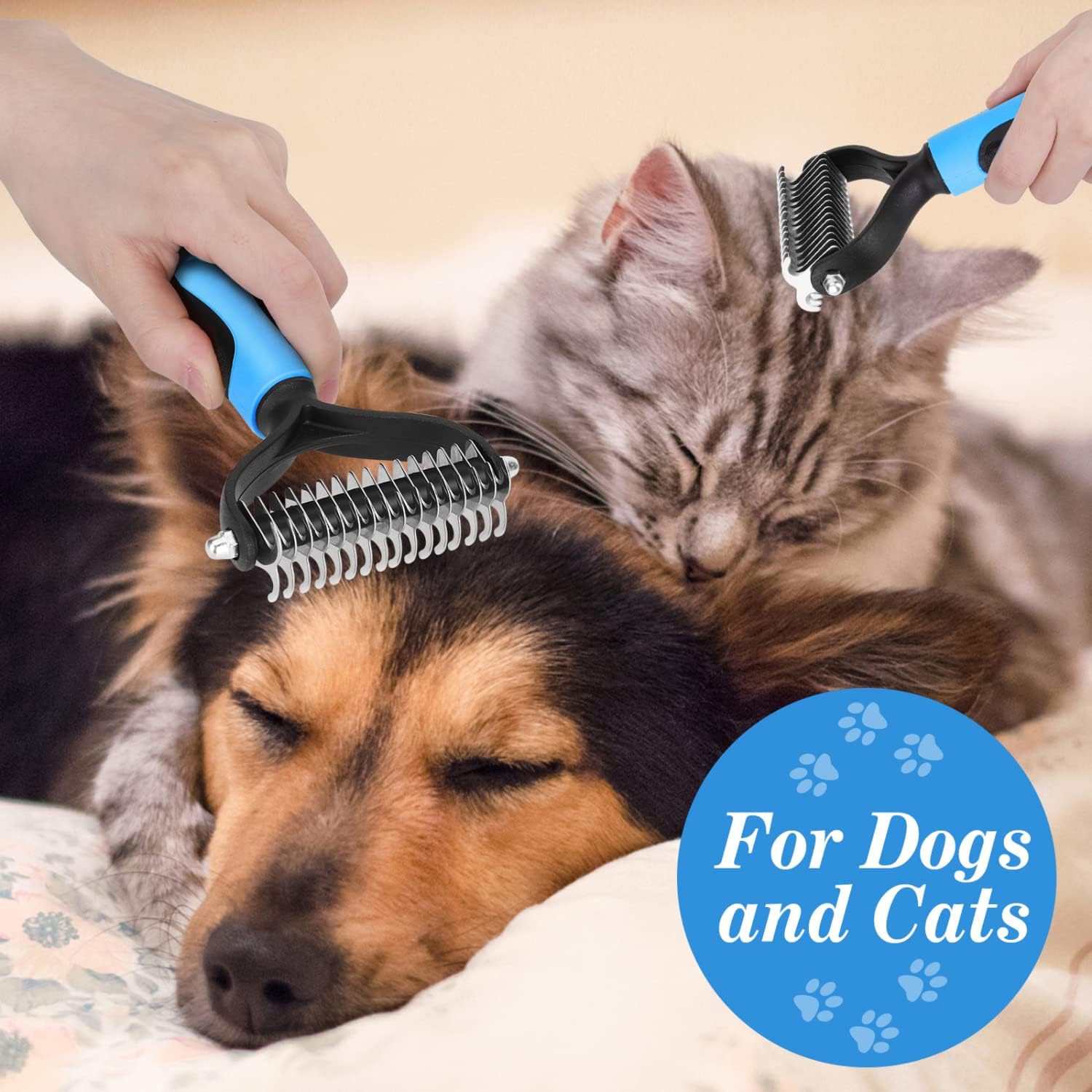 Detalle 2 de Nobleza Spazzola per Cani e Gatti pettine rastrello M