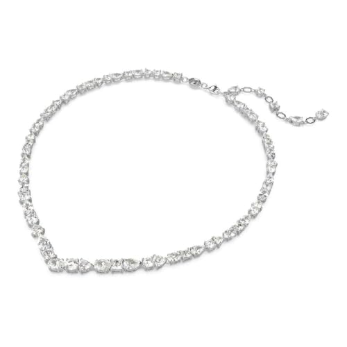 Detalle de Swarovski Collier Mesmera – Tailles variées, blanc, métal rhodié