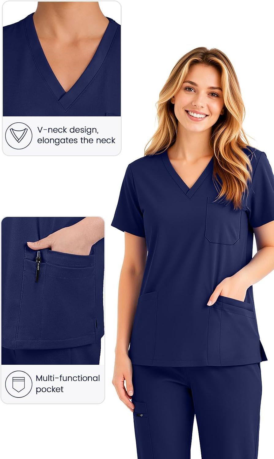 Detalle de Eadflie Women's Scrub Set