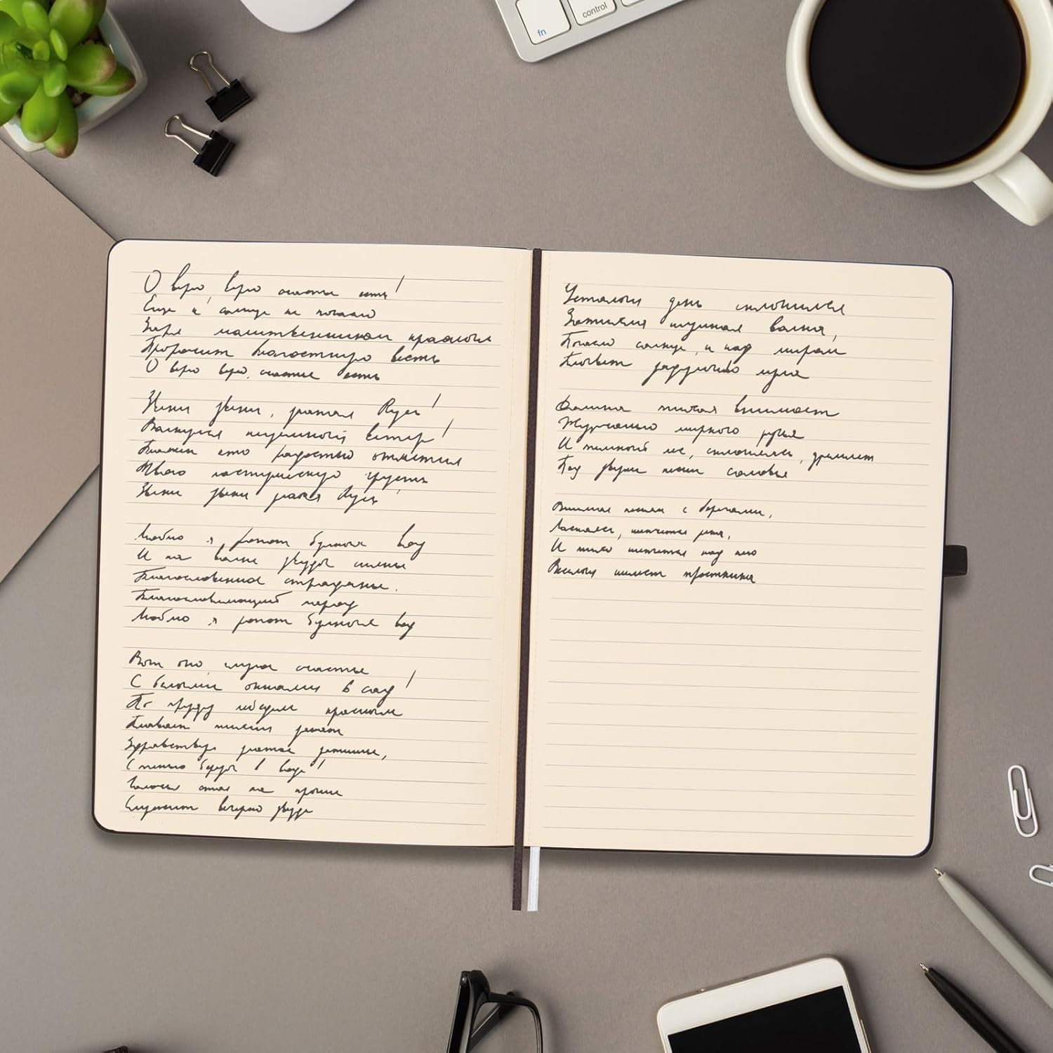 Detalle de Finocam Cahier Nexo – Couverture Rigide Ligné Camel, A5, 72 Feuilles