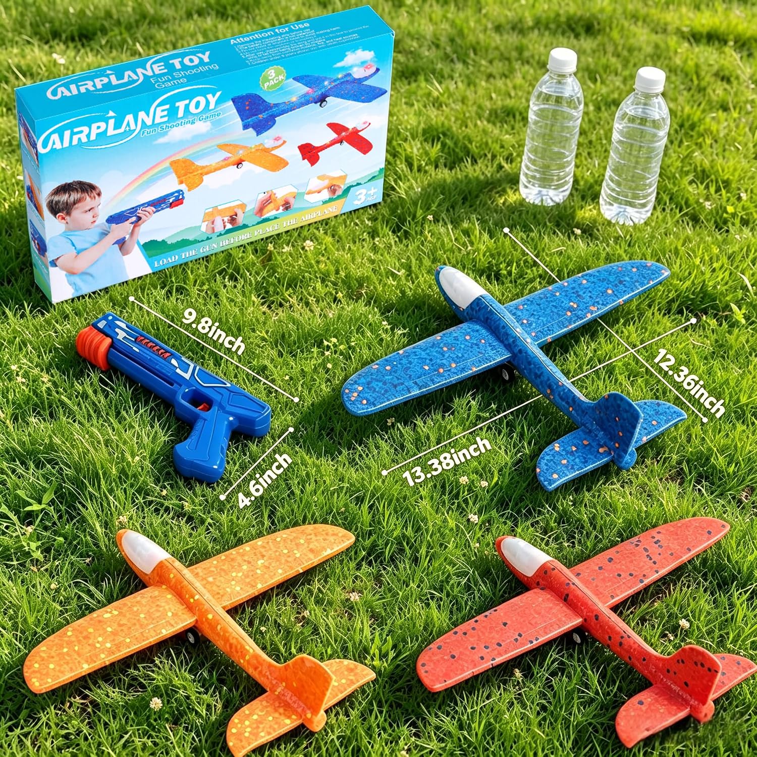 Detalle de Winstico Airplane Launcher Toy with 3 Gliders