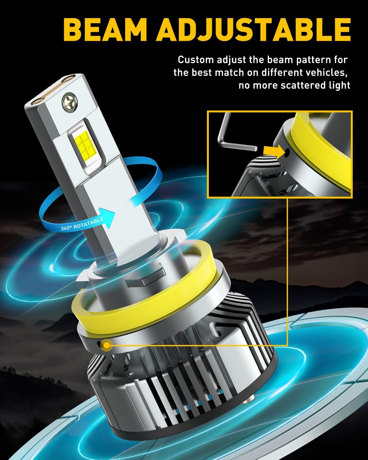 Thumbnail 6 de AUXITO LED Fog Light Bulbs H11