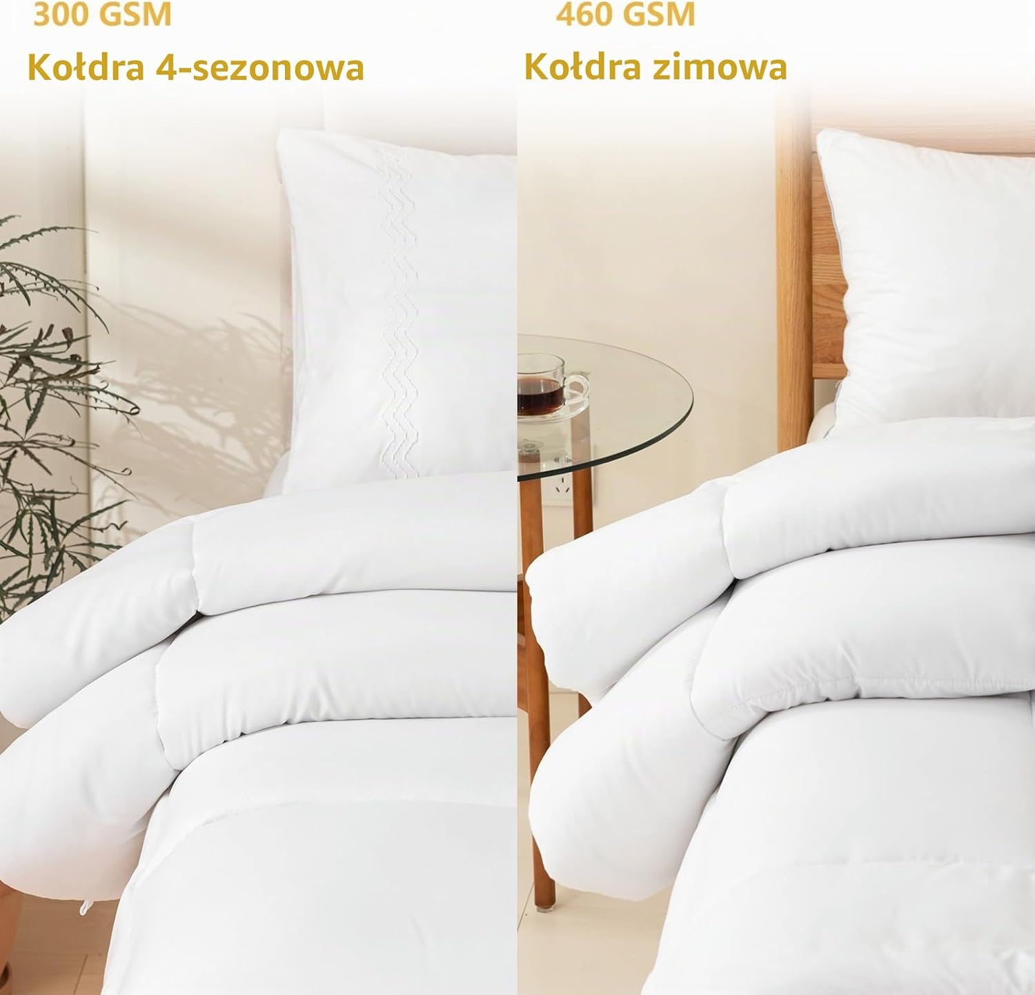 Detalle 2 de Good Nite 1-W Duvet 155 – zimowa kołdra 155 × 220 cm, mikrofibra 460 g/m²