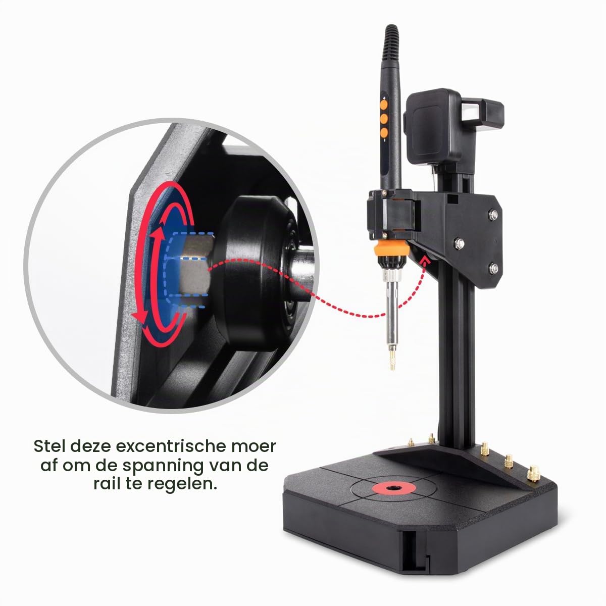 Thumbnail 6 de Mintion Heat Insert Press Kit: verticale heatsetpers met 90 W soldeerbout