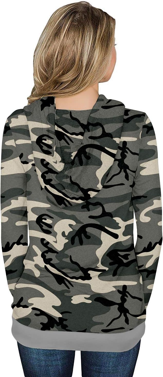 Detalle 2 de onlypuff Women's Drawstring Pullover Hoodie with Long Sleeves and Kangaroo Pocket