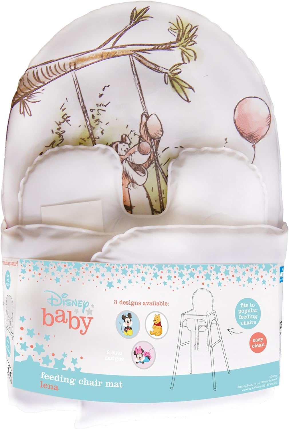 Detalle 2 de keeeper Winnie Coussin pour Chaise Haute – Lena, blanc, 22 x 23 x 23 cm