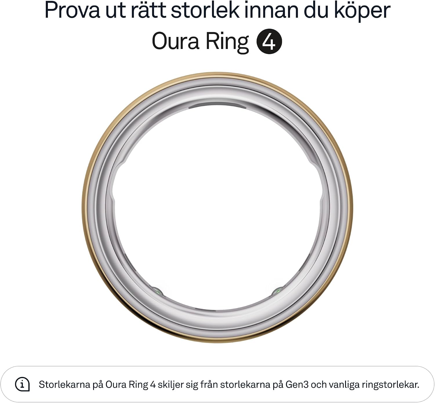 Thumbnail 1 de Oura Ring 4 smart ring i titan, Gold, storlek 7 och upp till 8 dagars batteritid