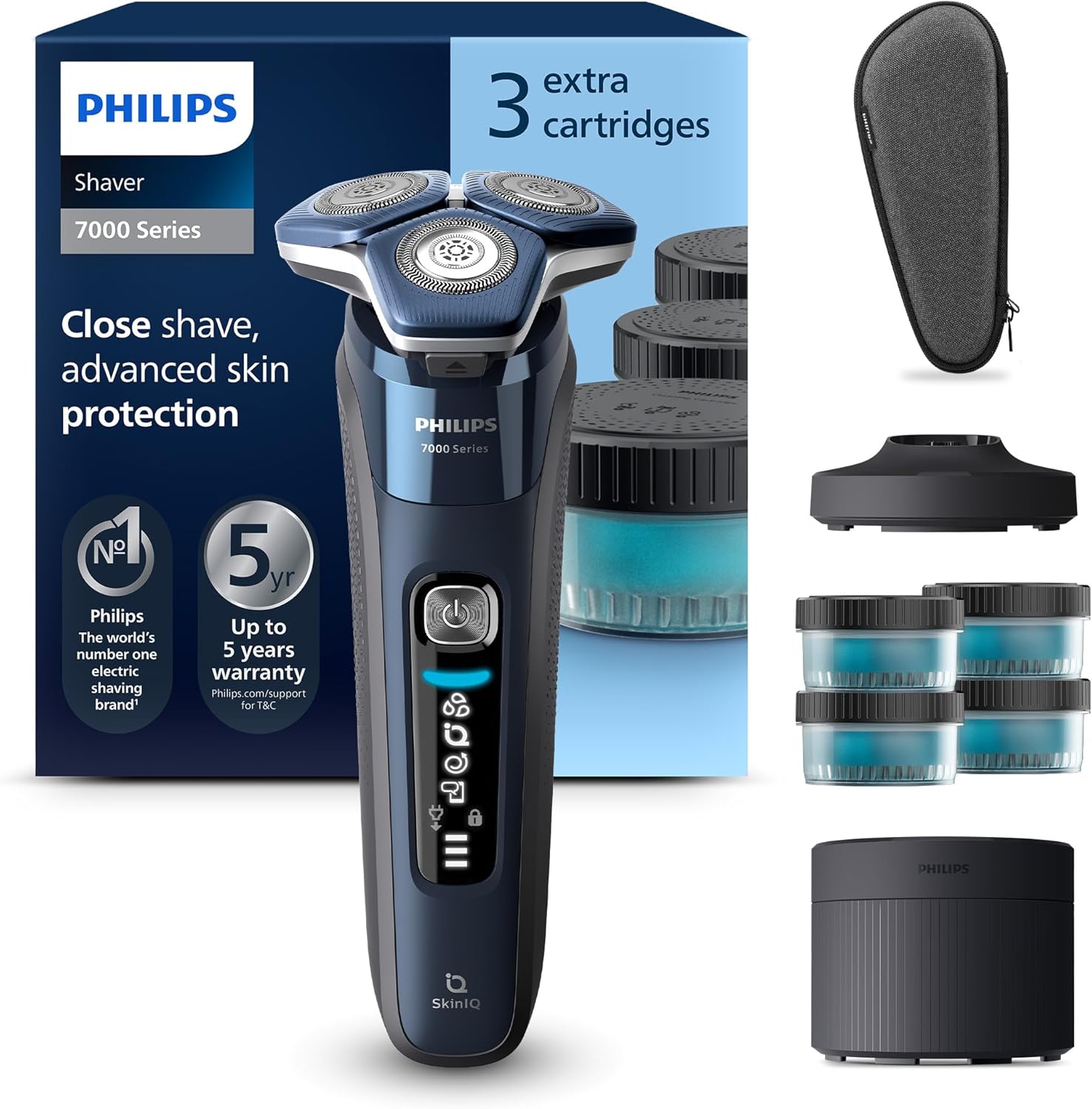 Detalle de PHILIPS Shaver Series 7000 S7885/63 – Elektrischer Rasierer für Herren