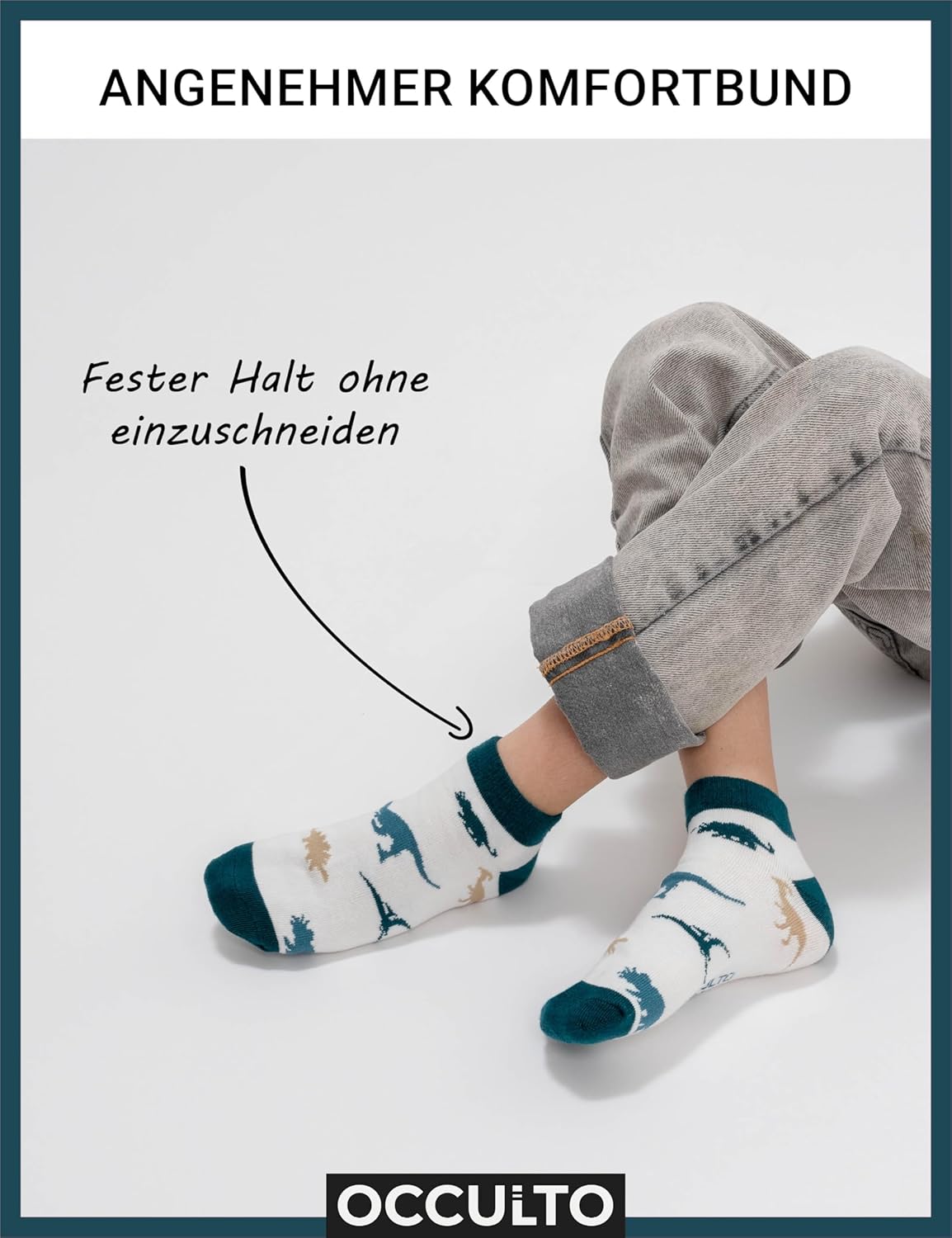 Thumbnail 1 de Occulto Jungen & Mädchen Motiv Sneaker Socken 10er Pack – Motivo