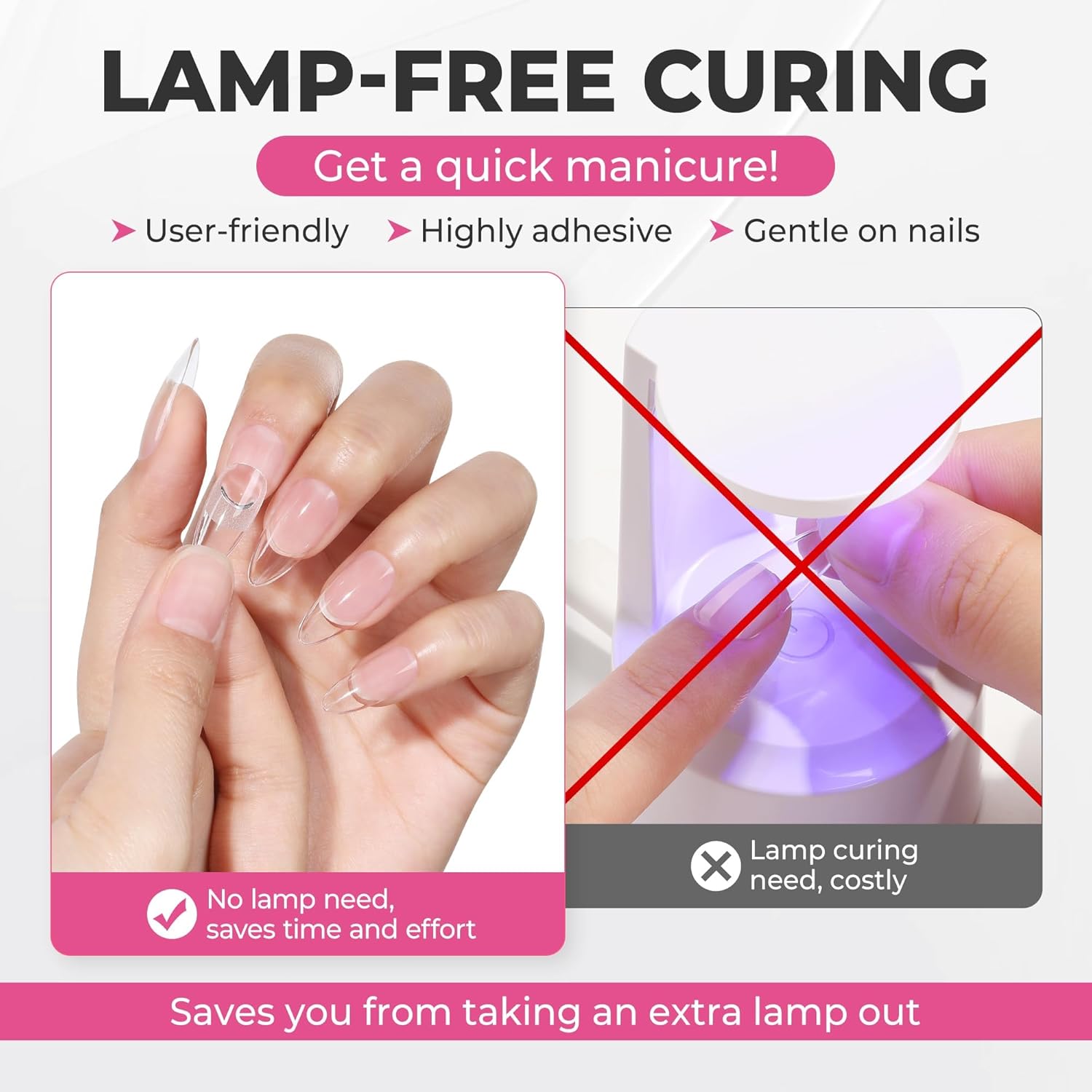 Detalle de UNA GELLA 15 ml Semi Solid Nagelkleber mit 10 ml Entferner – 2-in-1 Set für Press-on-Nägel ohne Lampe