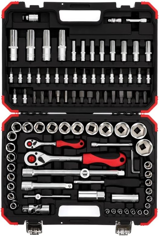 Gedore Red zestaw kluczy nasadowych 94-elementowy, stal CrV, 1/4″