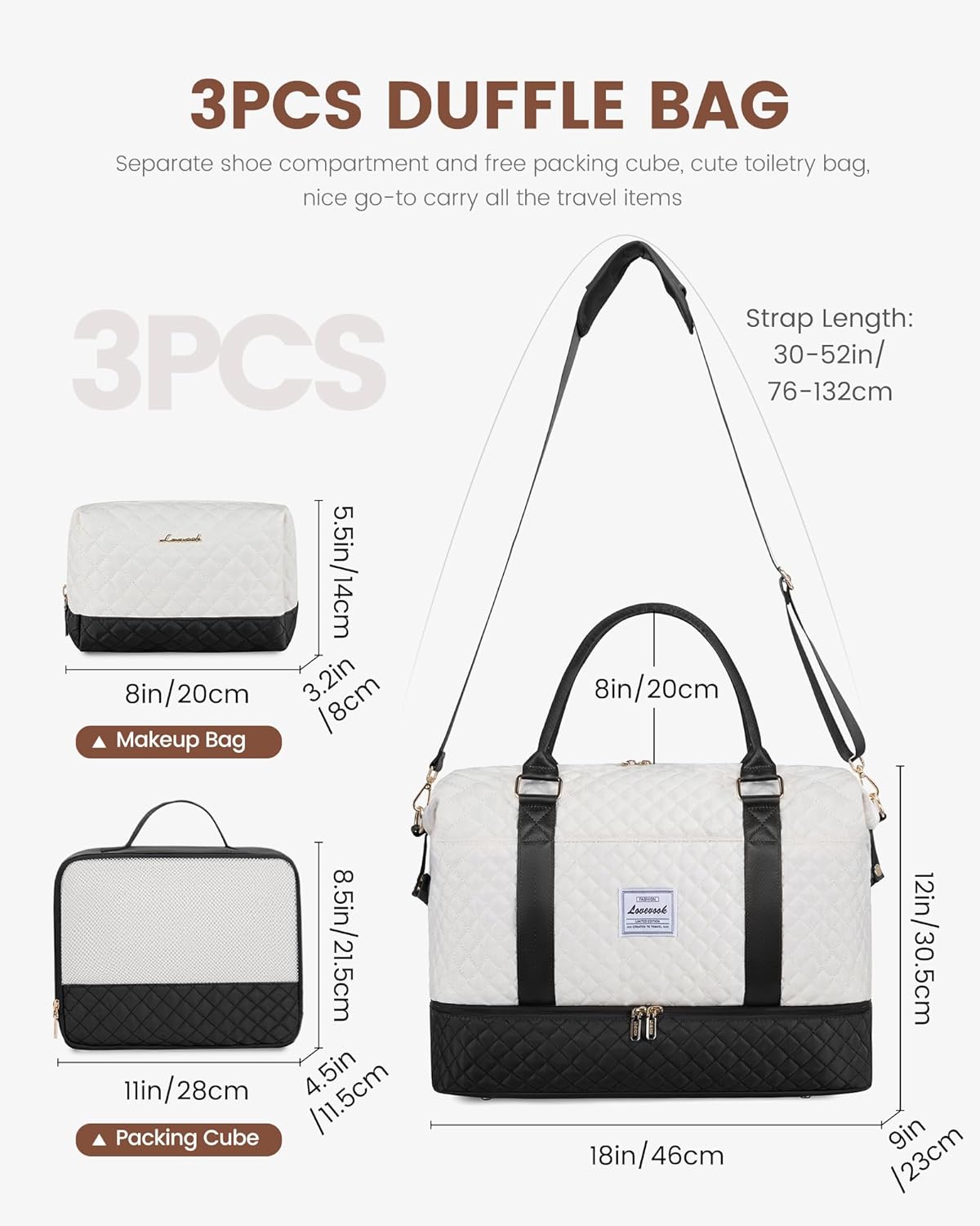 Thumbnail 1 de LOVEVOOK Travel Duffel Bag for Women
