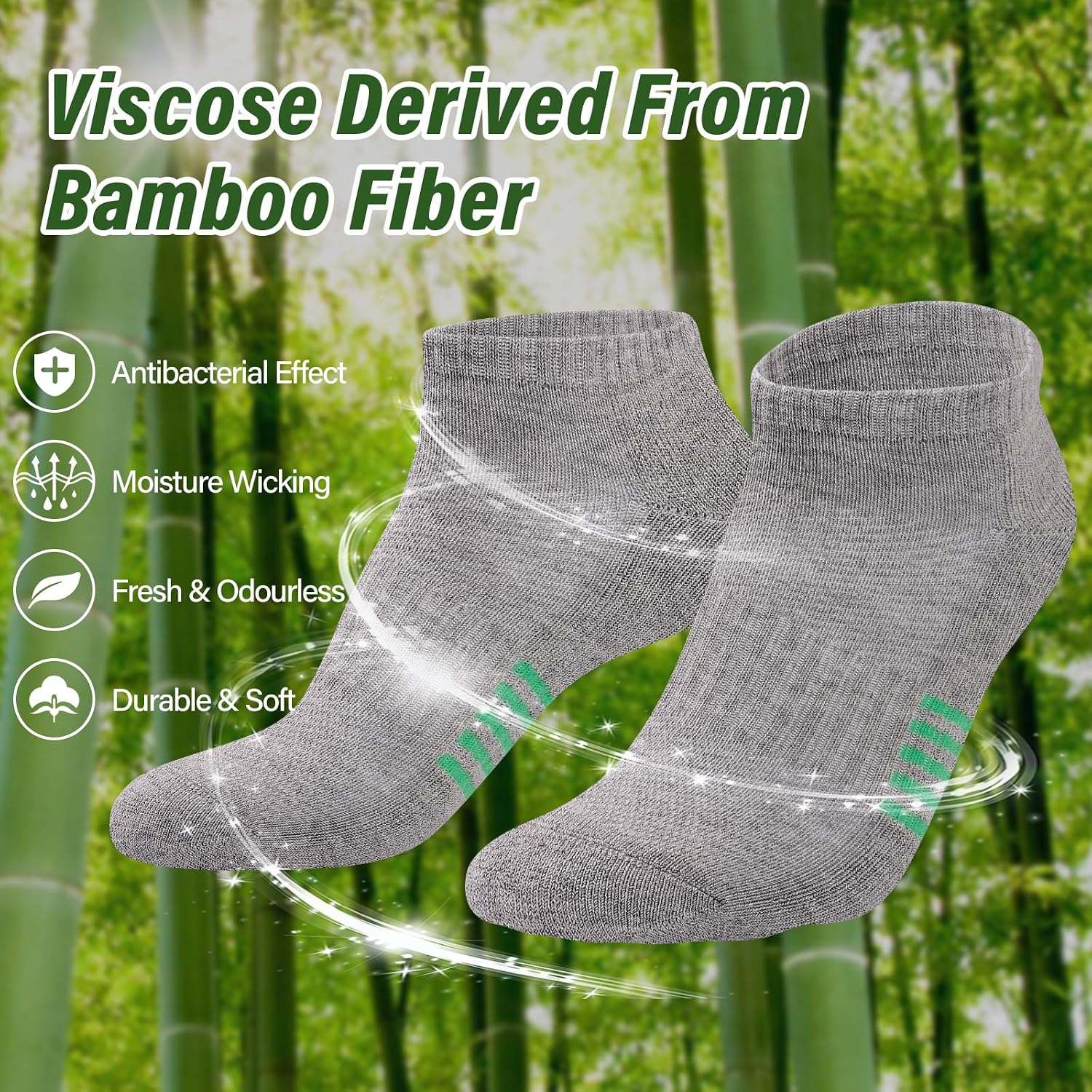 Thumbnail 1 de Bamboo trainer socks 6 pairs for women