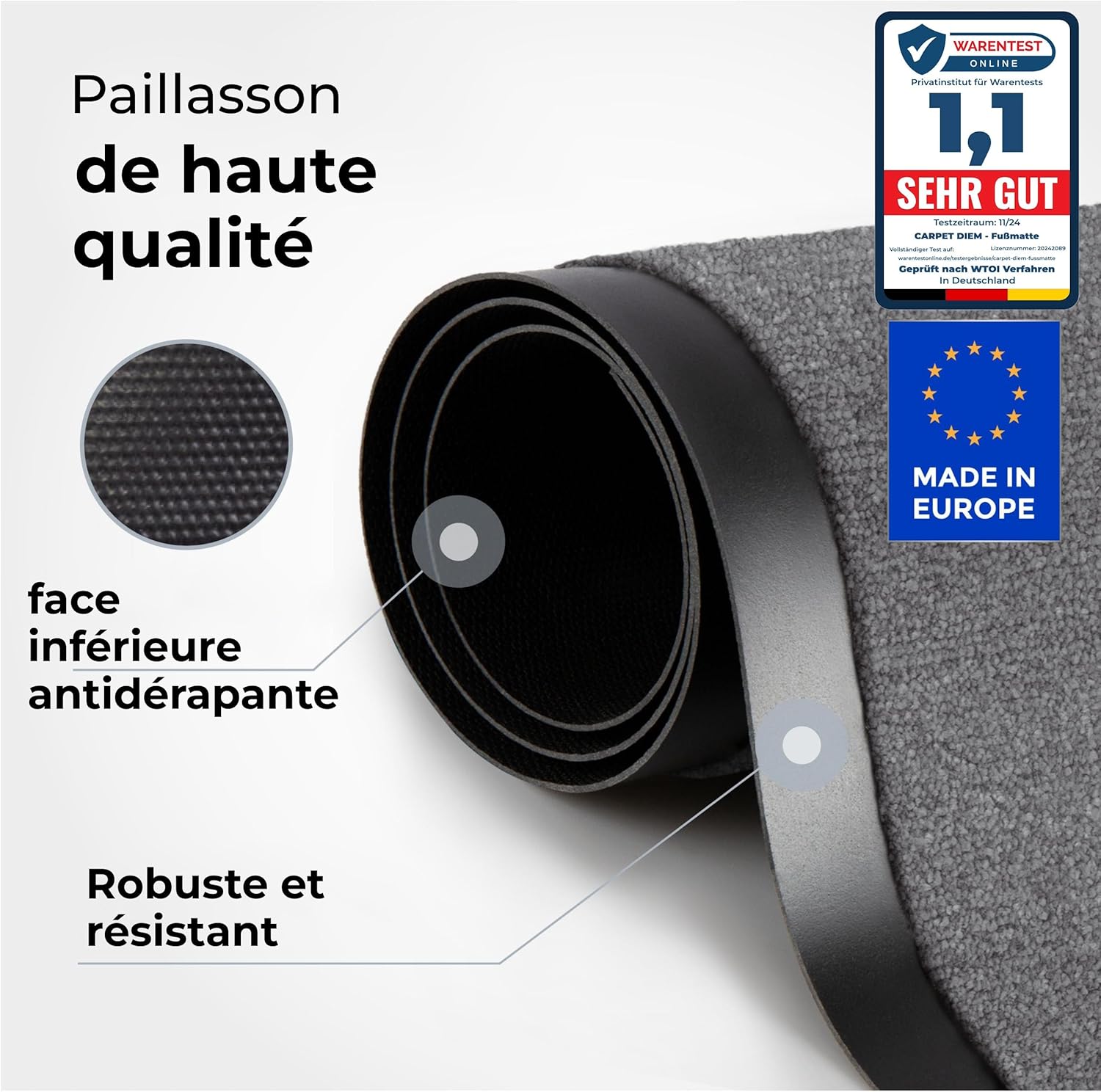 Thumbnail 6 de Carpet Diem Paillasson Intérieur 40x60 Anthracite