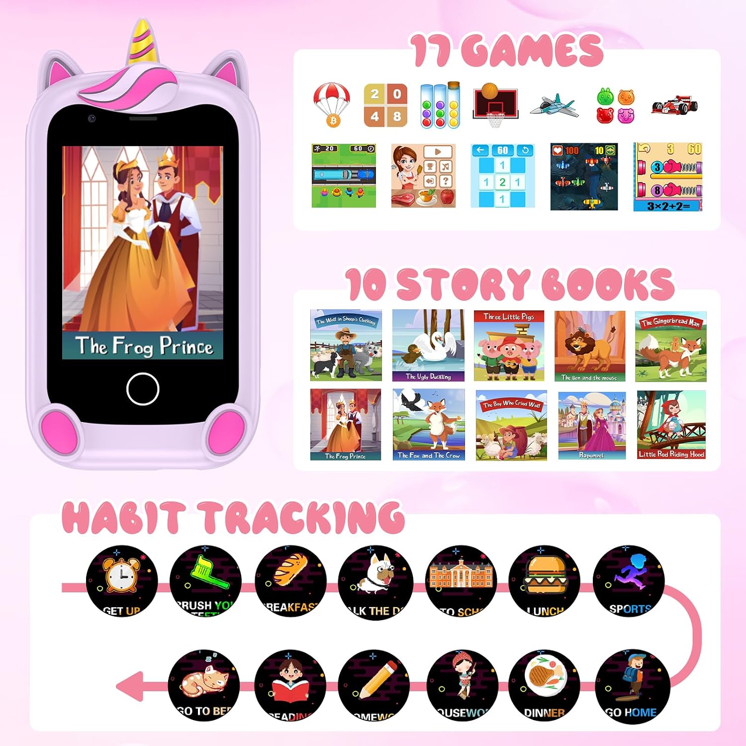 Detalle 2 de PTHTECHUS Smartphone per bambini 2,8