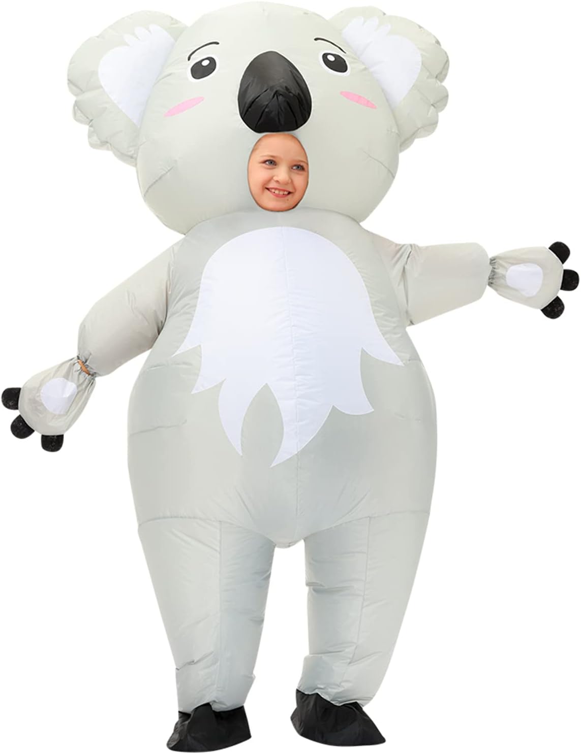 Detalle de Arokibui Inflatable Koala Costume for Kids, Fan-Inflated Polyester