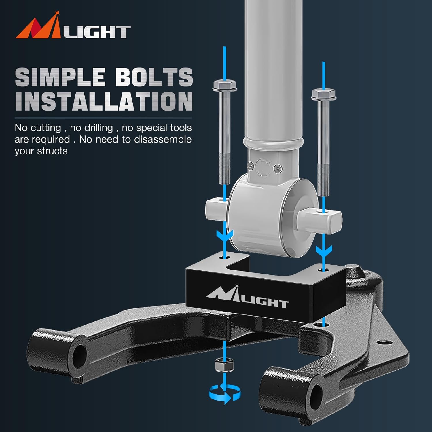 Thumbnail 6 de Nilight 2-Inch Front Leveling Lift Kit for 2004–2023 Ford F-150 (2WD/4WD)