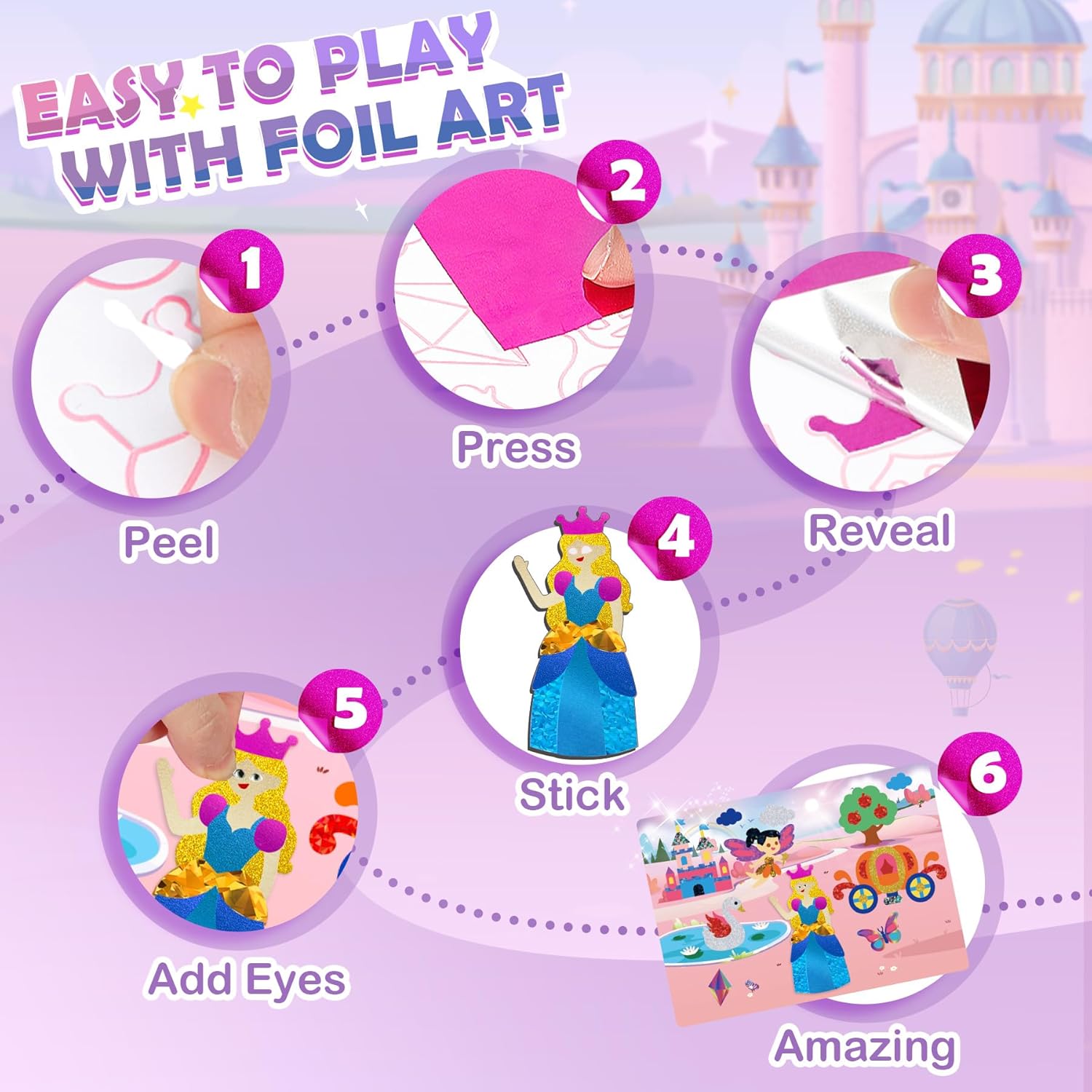 Detalle 2 de URMYWO Folienspaß Kinder 3-10 DIY-Bastelset