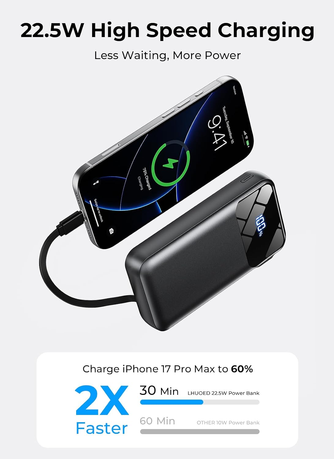 Detalle 1 de Portable Charger 50,000mAh