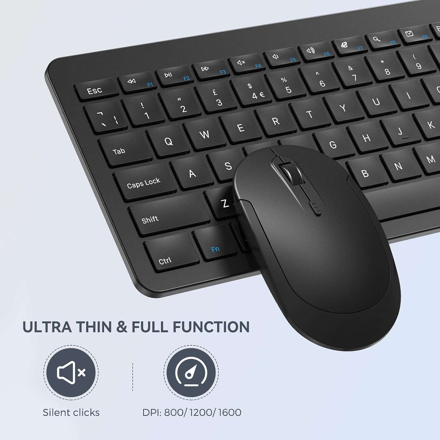 Detalle de seenda SK38-3 wireless keyboard set