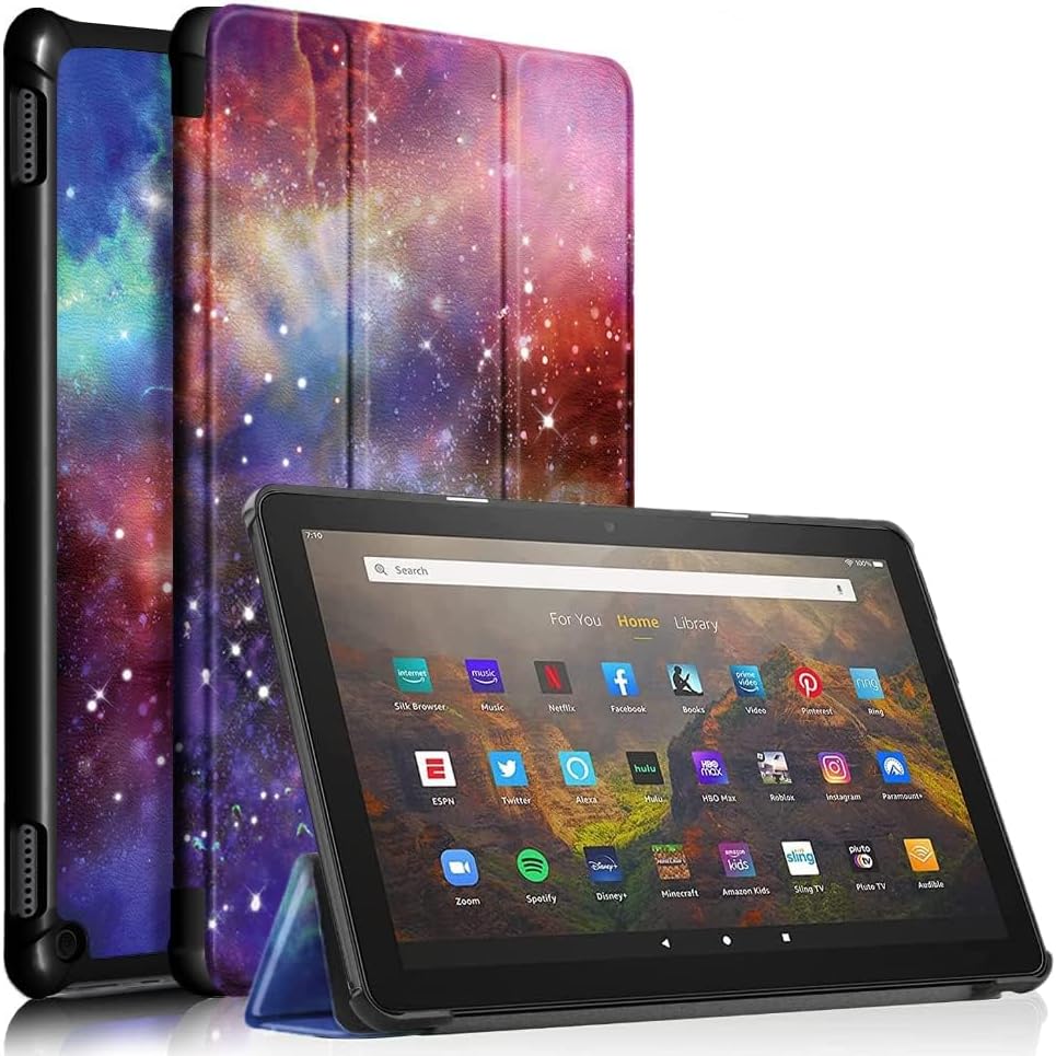 Detalle de Tri-Fold Case for H 10 Tablet (13th Gen) – 10.1 Inch PC Hard Back Shell with Auto Wake/Sleep and Multi-View Angles